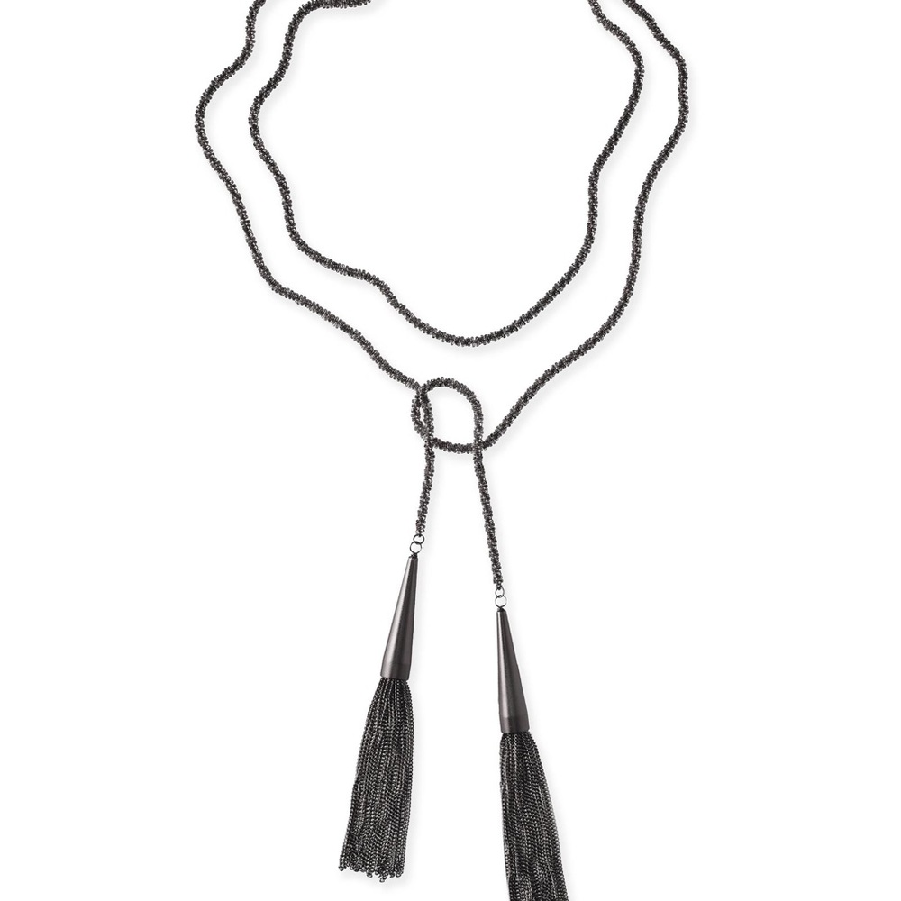 Kendra scott phara necklace gun metal